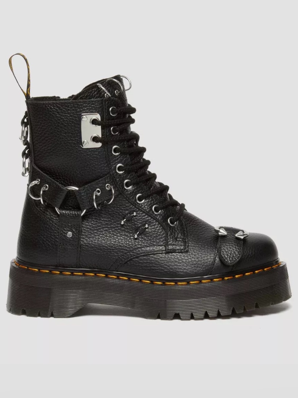 Dr. Martens Jadon HDW Piercing Milled Nappa Leather Mens size 10 NEW!!! RARE!!!
